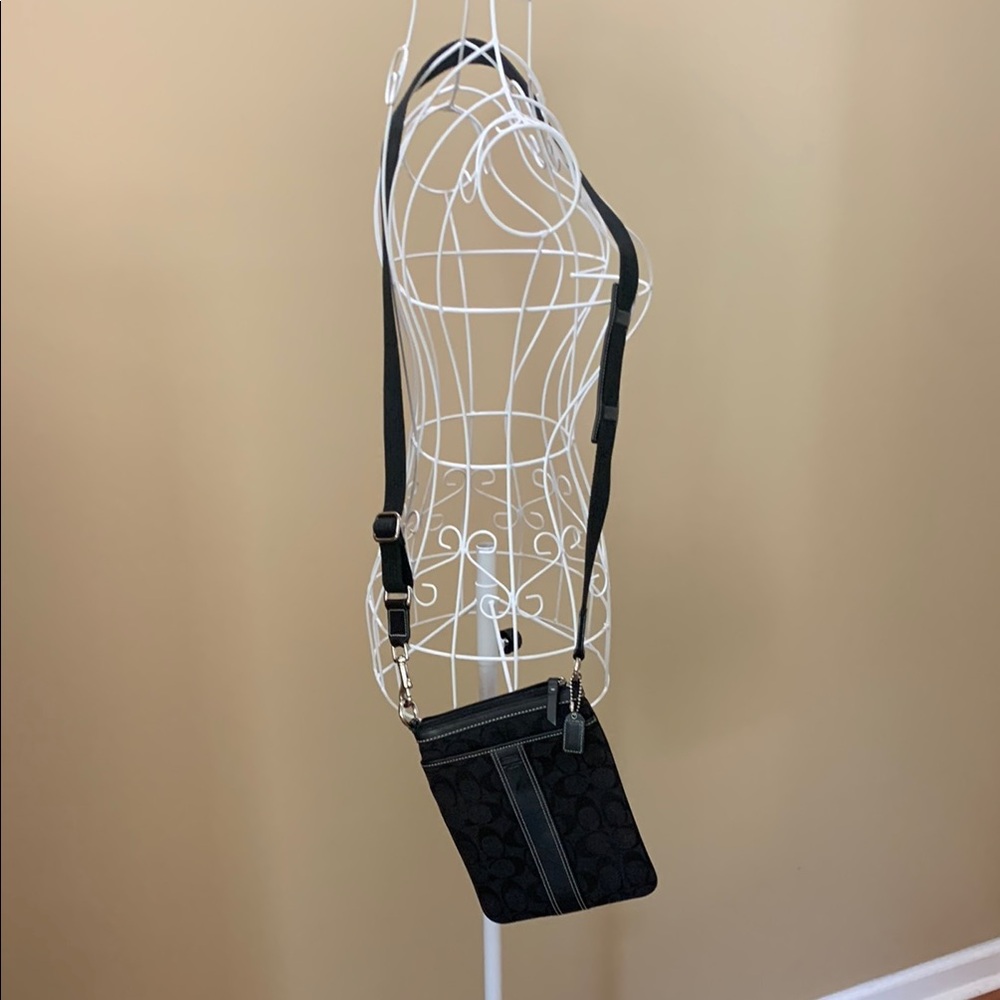 Coach Black  Crossbody Bag with Adjustable Strap